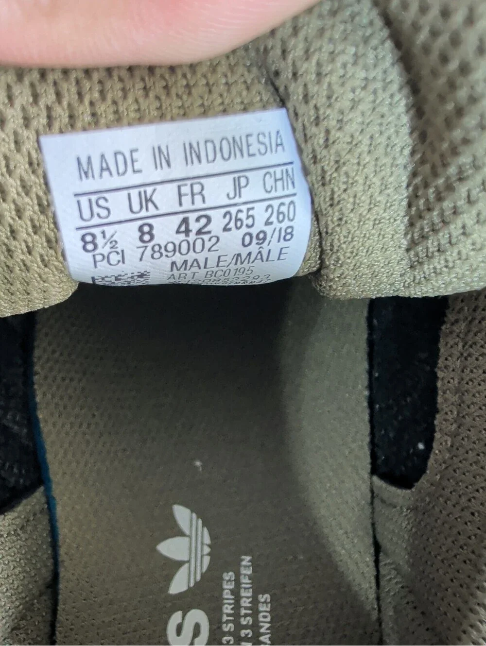 Adidas Superstar BC0195 Olive Cargo Men US 8.5 Green White Gum Shell Toe